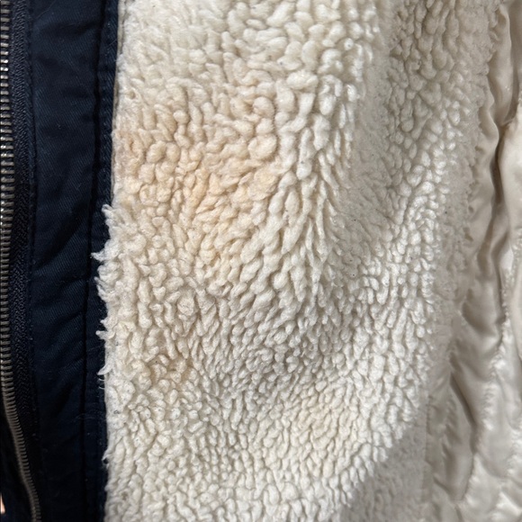 Abercrombie & Fitch Dark Blue Coat with Cream Lining - Picture 5 of 12